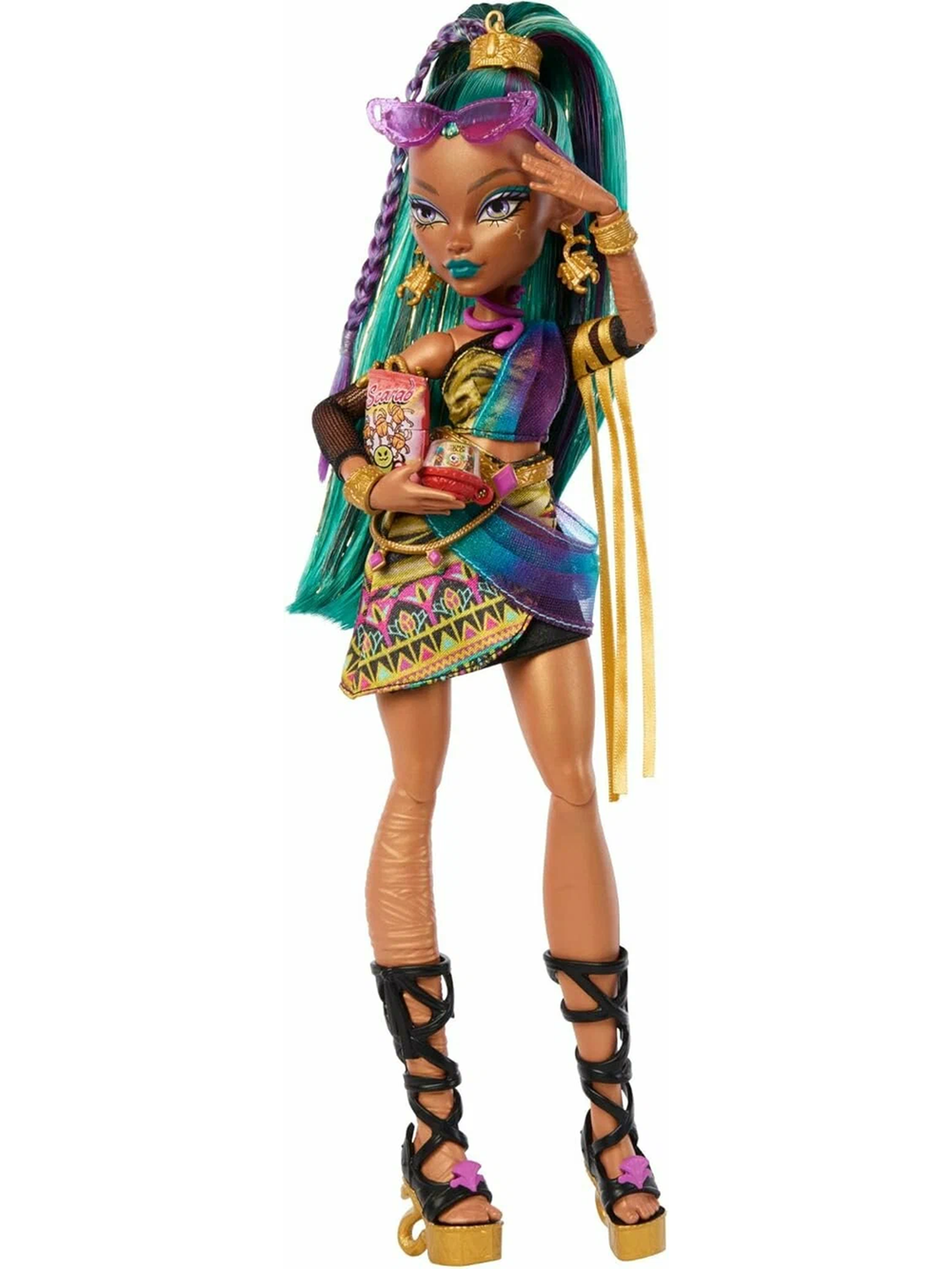 Кукла Монстер Хай Нефера де Нил королевская мумия 3 поколение | Monster High Nefera de Nile Royal Mummy JDR48 3g (6+)