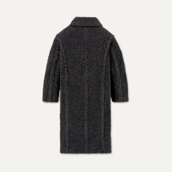 UGG Длинное плюшевое пальто Gertrude, темный антрацит