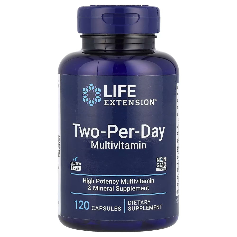 Life Extension Two-Per-Day 120caps.
