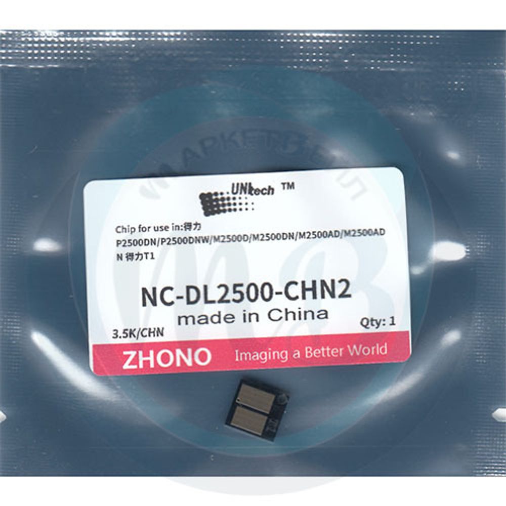 Чип для картриджа Deli P2500/M2500 (3,5К) UNItech (Zhono)