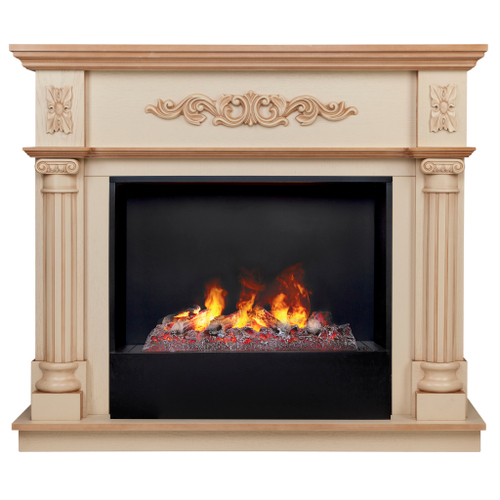 Каминокомплект Real Flame Silvia 26 WT-619B с очагом 3D Cassette 630