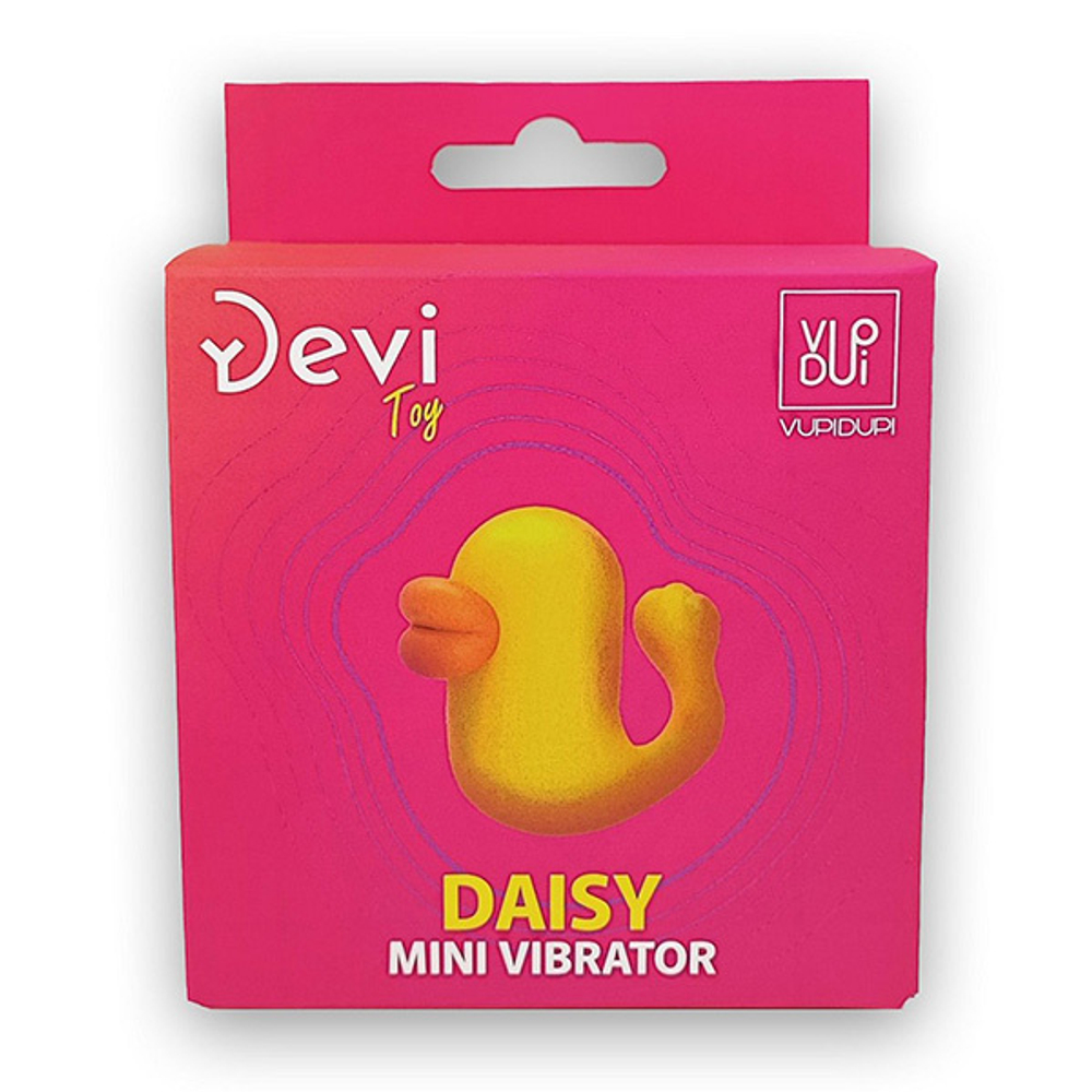 Мини-вибратор 4,1см в форме уточки Devi Mini Vibrator Daisy VD-105