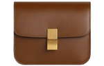 CELINE Classic Bo Polished Cow Leather Shoulder Bag, Crossbody Bag Women"s Camel