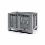 Контейнер 1200х800х800 мм перфорированный на ножках, арт. SDBOX 1208 P серый, код: 13896
