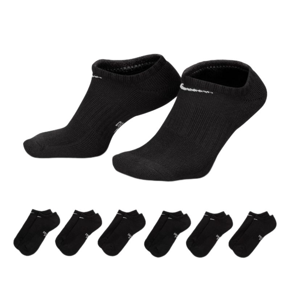 Теннисные носки Nike Everyday Cushioned No-Show 6P - black/white