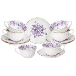 ЧАЙНЫЙ НАБОР LEFARD "LILAC" НА 6 ПЕР. 12 ПР. 250 МЛ (КОР=8НАБ.)
