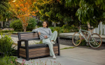 Скамья ДЕКО орех (Deco Garden Bench) 227 л.