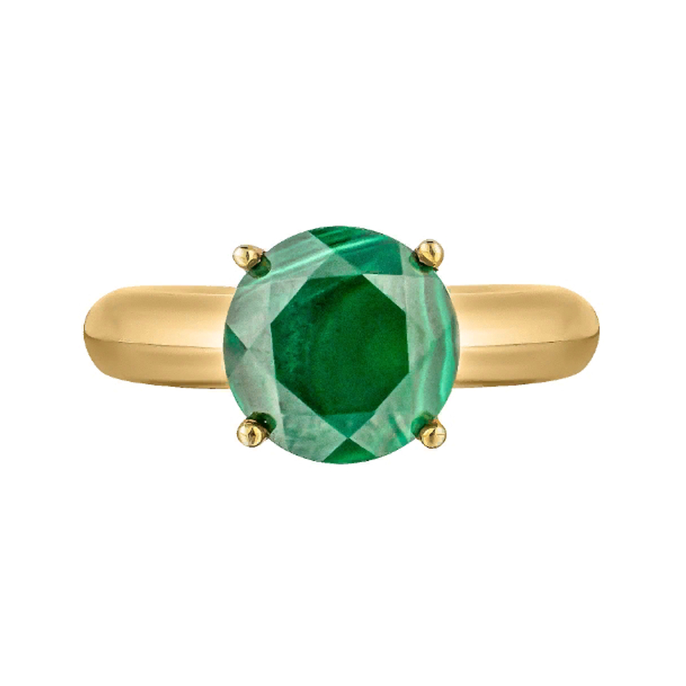 Moonka Cartoon Ring с малахитом