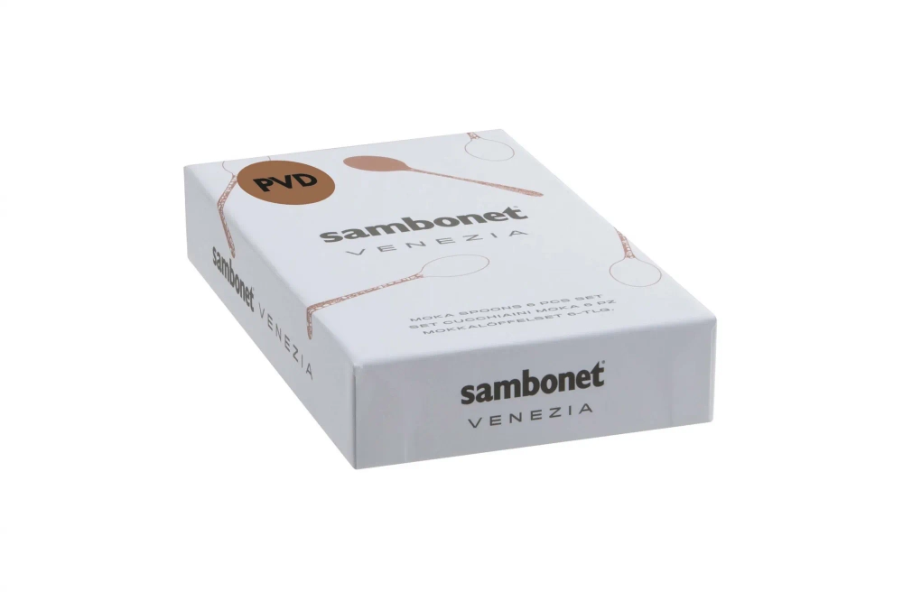 Sambonet Набор из 6 ложек для эспрессо Venezia PVD Gold 52765GA7