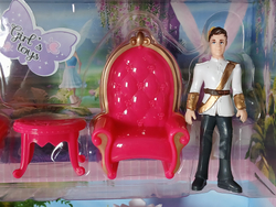 Игровой Каретный набор "Модная карета", с музыкой, светом и мебелью, высота 13 см