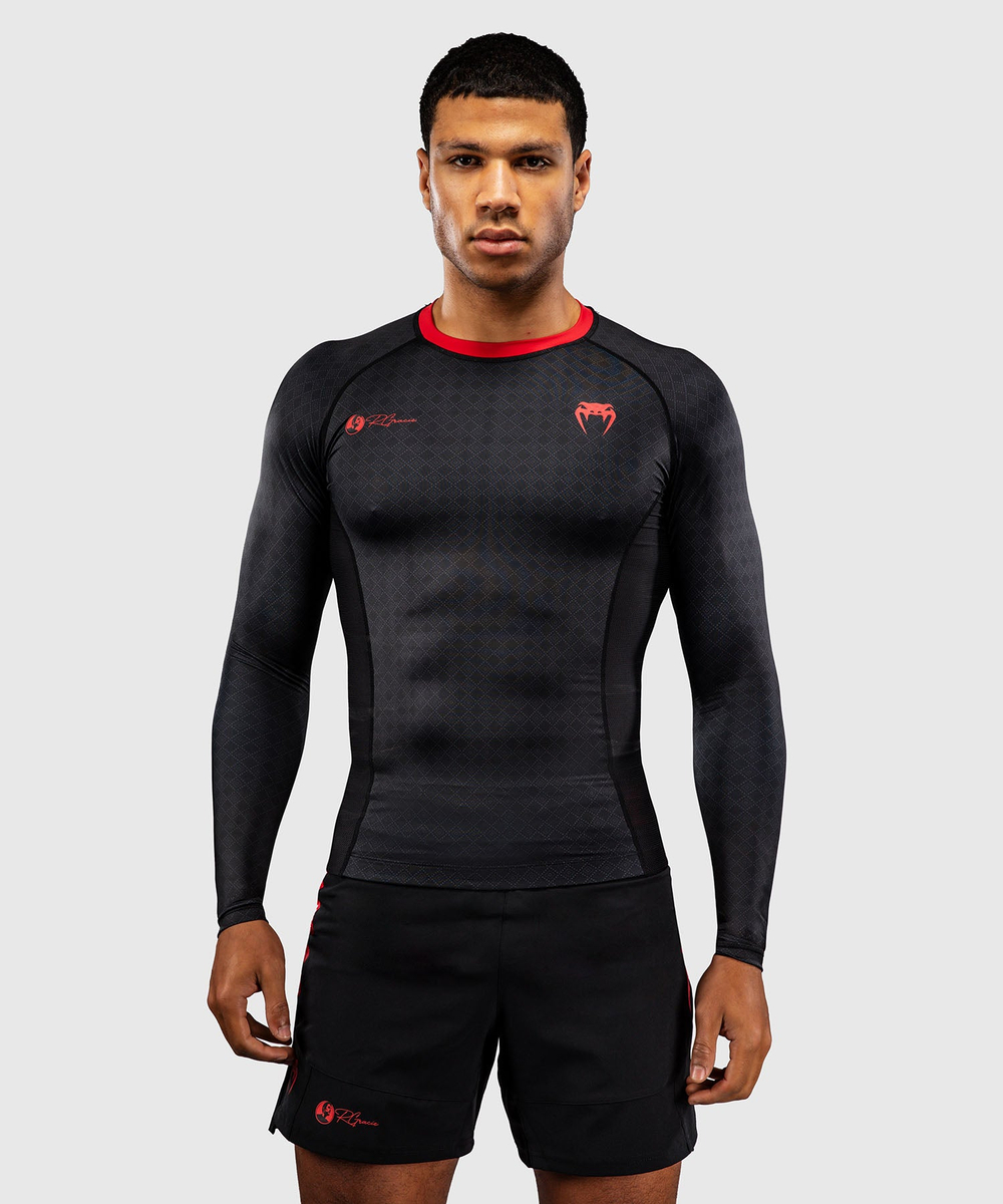 Рашгард Venum x Roger Gracie Black/Red L/S