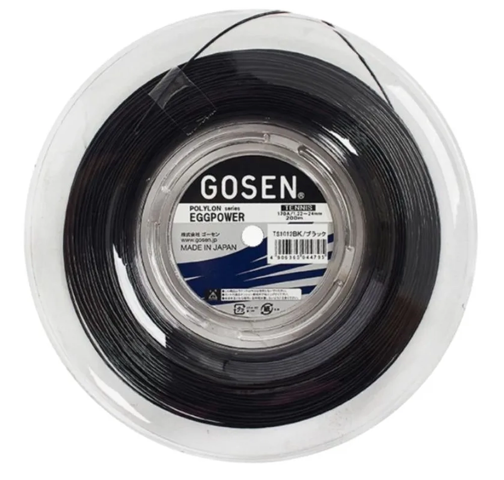 Струны теннисные Gosen Polylon Eggpower (200 m) - black