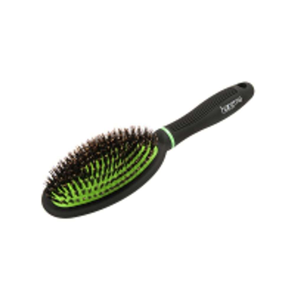 Щетка овальная Harizma ECO brush h10614 (натуральная щетина) - 2