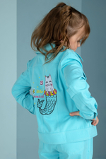 Комплект джинсовый для девочки 2-8 лет Fleur de Vie