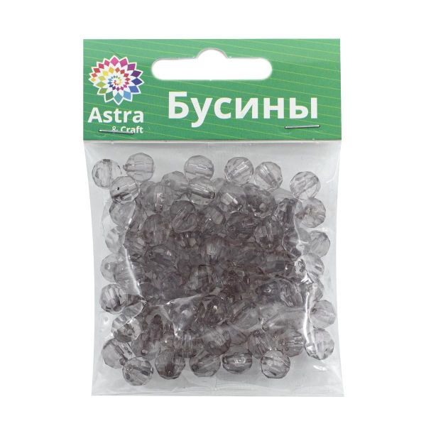 Бусины акрил ⌀8 мм, 25 г, Astra&Craft, 88