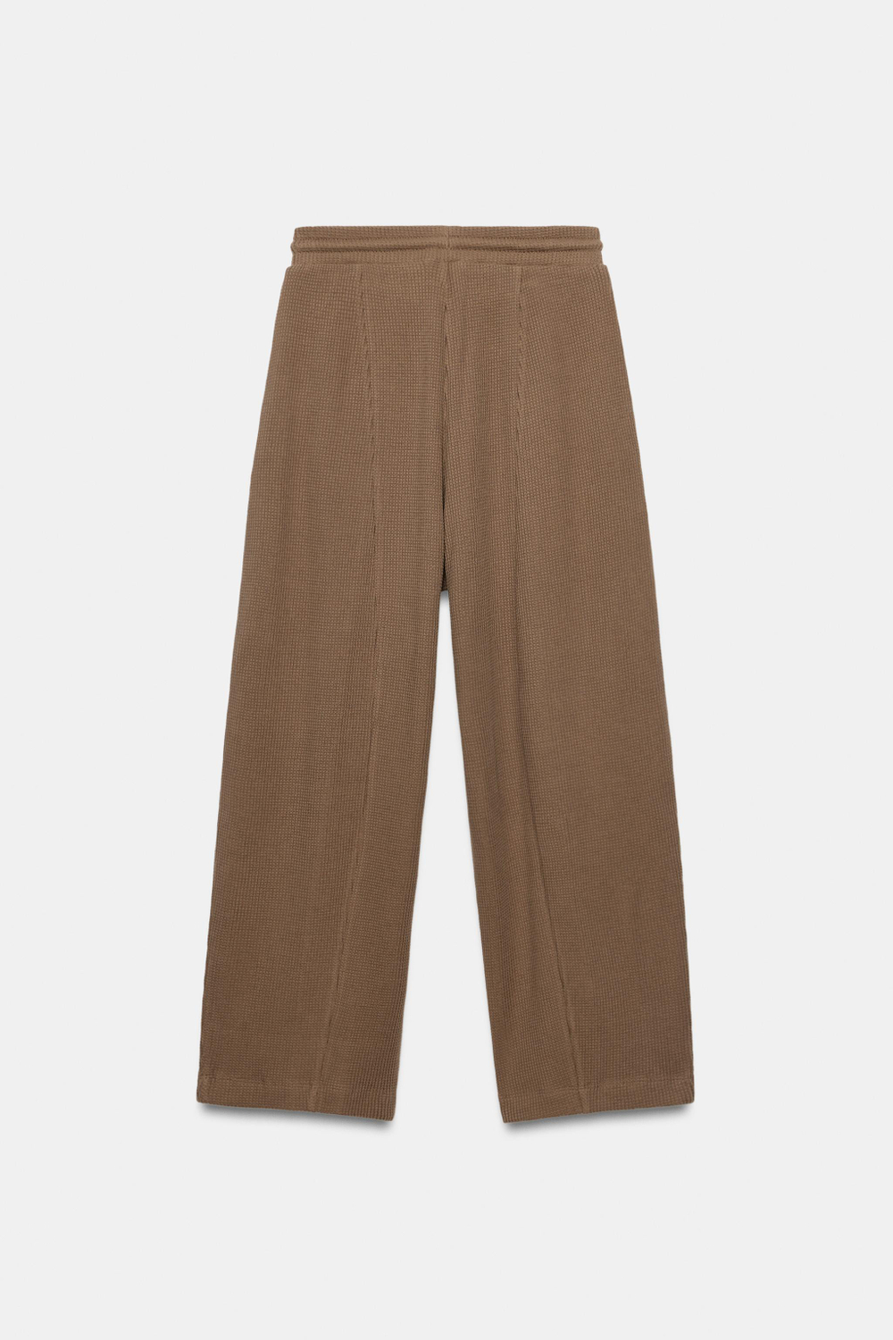 ШИРОКИЕ БРЮКИ ИЗ РИФЛЕНОГО ТРИКОТАЖА — ZARA