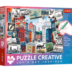 Pazl \ Puzzle \ Пазлы Puzzles - "500 Puzzle Creative" - Greetings from London / Trefl