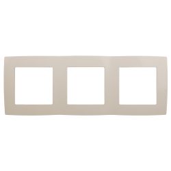 12-5003-02 ЭРА Рамка на 3 поста, Эра12, слоновая кость | Розетки и выключатели
