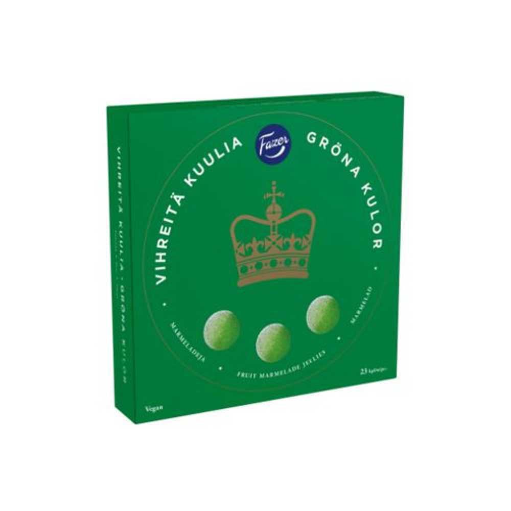 Fazer Мармелад Green Jellies грушевый вкус, сладкий подарок 500 г (из Финляндии)