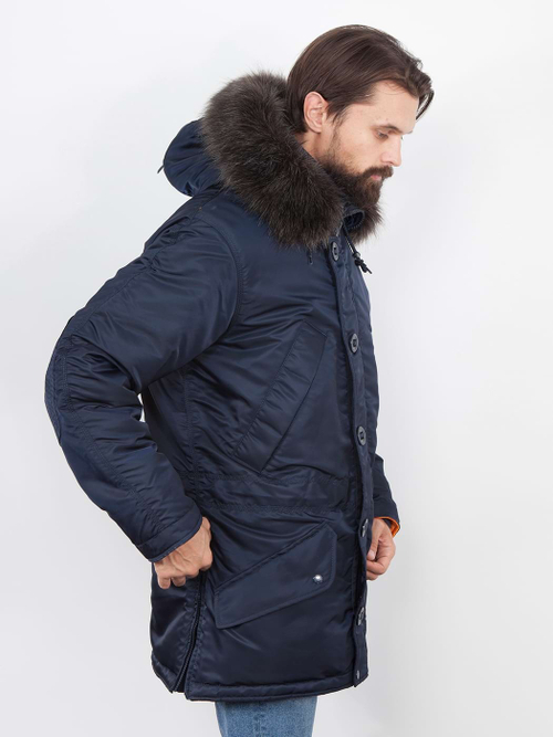 Куртка мужская зимняя Apolloget Everest (т.синий/оранжевый - r.blue/orange)