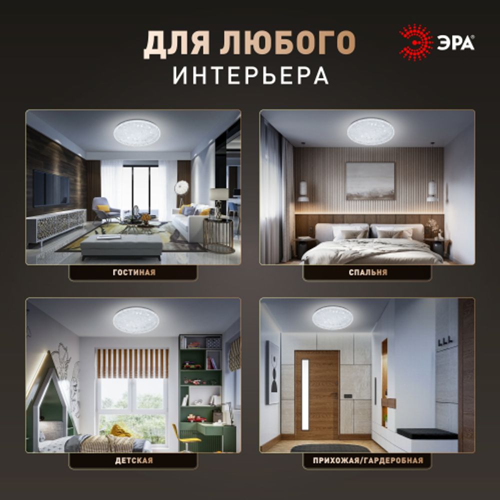 Светильник потолочный светодиодный ЭРА SPB-6 Slim Frost 18W-6,5K без ДУ | Светильники SPB-6 без ДУ