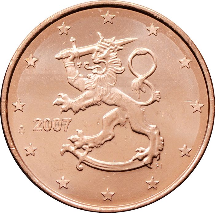 5 евроцентов 2007 Финляндия (5 euro cent)