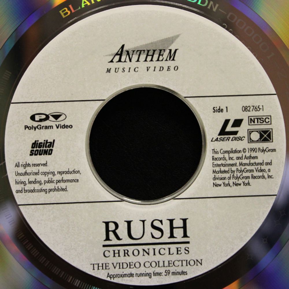 Rush / Chronicles (The Video Collection)(LD)