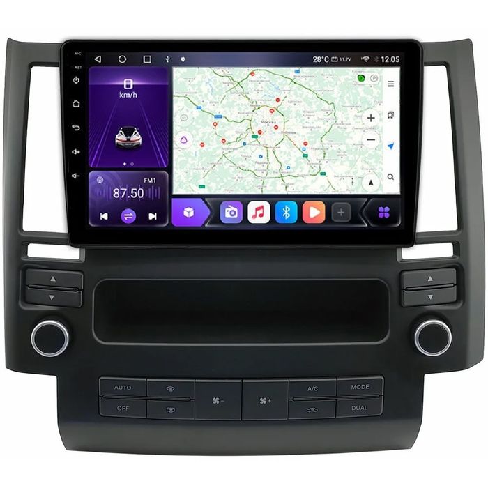 Магнитола для Infiniti FX35, FX45 2003-2005 - Kuberg SF-9279-1 IPS, Android 10, 4G SIM-слот