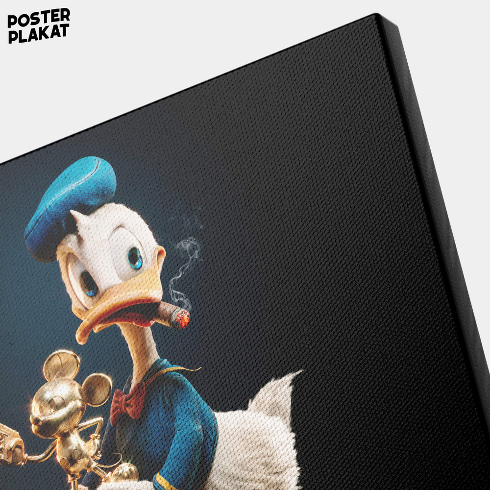 Картина Дональд Дак / Donald Duck, холст с печатью на подрамнике, интерьерная, Постер Плакат