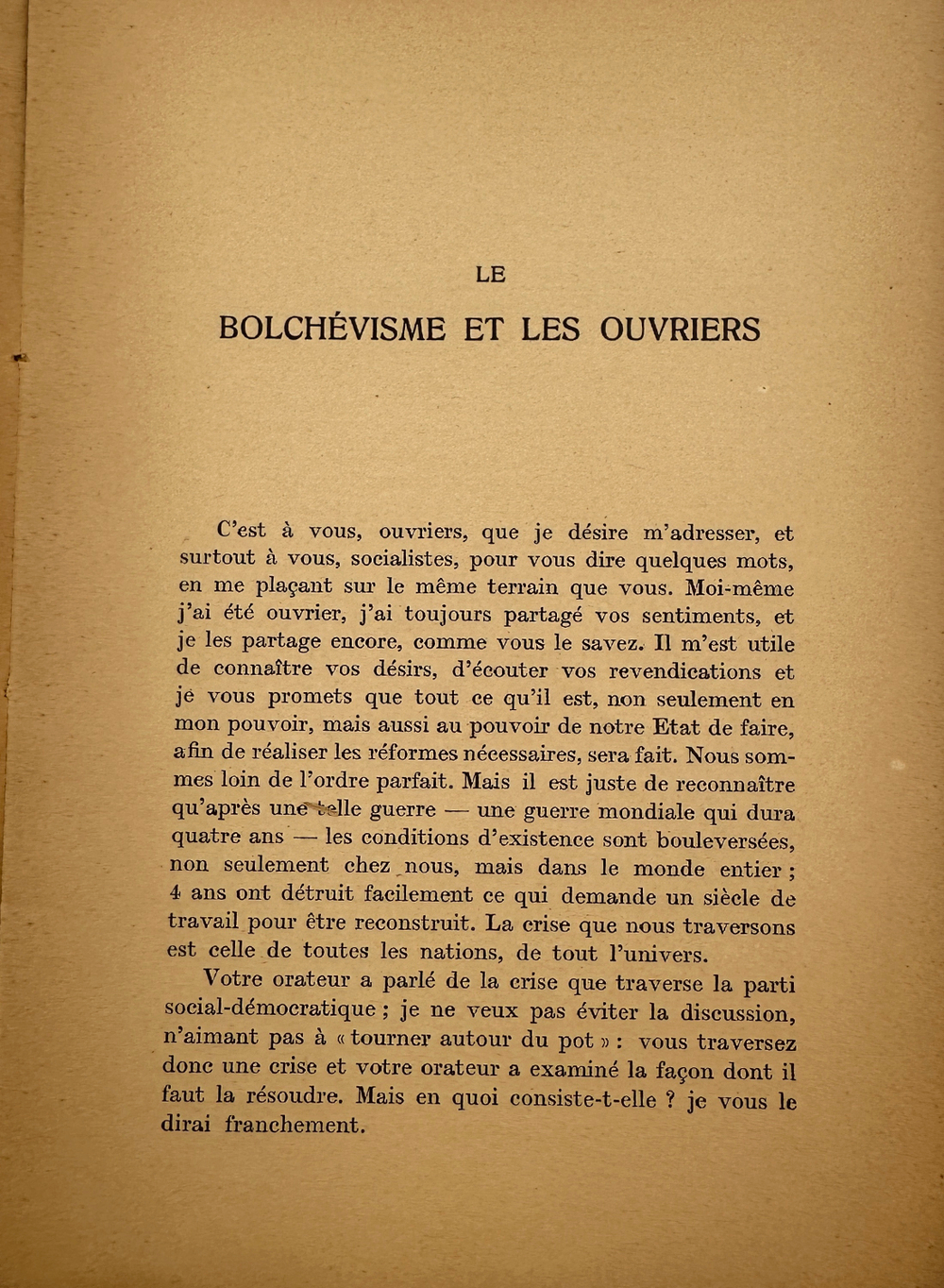 Масарик Т. Г. О большевизме: Большевизм и рабочие... (T.G. Masaryk. Sur le bolchévisme: Le bolchévis