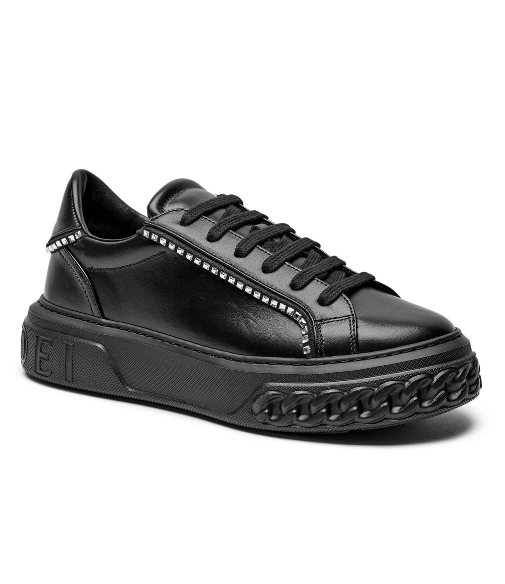 Кожаные кроссовки Casadei - черный(2X018Y020NC2509)
