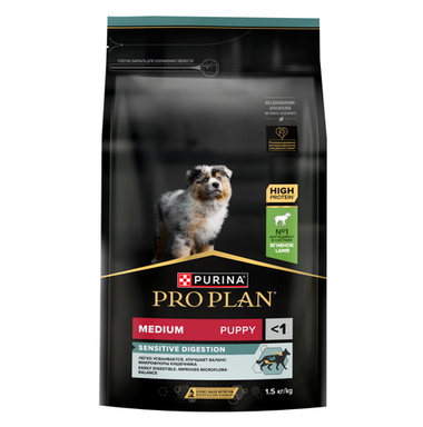 Pro Plan Medium Puppy Sensitive Digestion Ягненок/Рис для щенков 3 кг