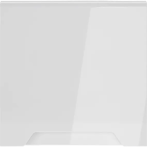 Накладка для розетки с заземлением, защитными шторками и крышкой Voltum S70 Белый глянцевый VLS000801