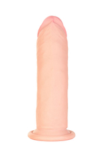 Телесный реалистичный вибратор Realstick Elite Vibro Justin - 21 см. (Цвет: телесный)
