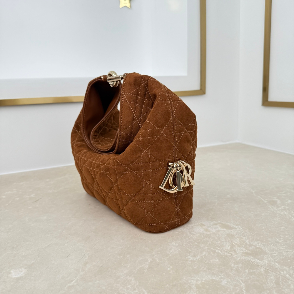 Женская сумка Dior Toujours Hobo — коричневая, 22,5 см — фото 2