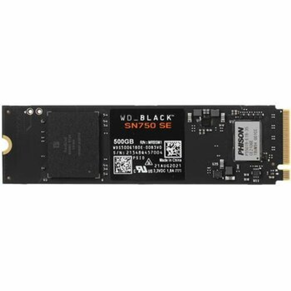 SSD WESTERN DIGITAL WD SSD, 500 ГБ, M.2, PCIe, NVMe, WDS500G1B0E