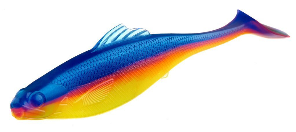 Виброхвосты съедобные LJ Pro Series ROACH PADDLE TAIL 3.5in (8,89 см), цв. G04, 6 шт.