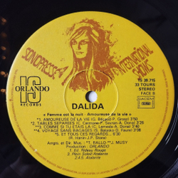 Винтажная виниловая пластинка LP Dalida Amoureuse De La Vie (France 1976) Captain Sky (Ovni)