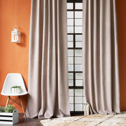 Шторы готовые БАДД (арт. BL01-278-03) - (140х270)х2 см. - коричневый