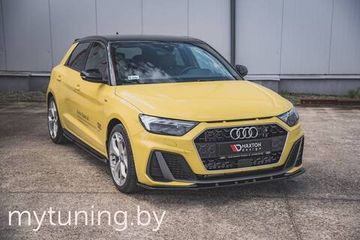 Сплиттер бампера переднего V.2 для AUDI A1 GB S-Line (18-...)