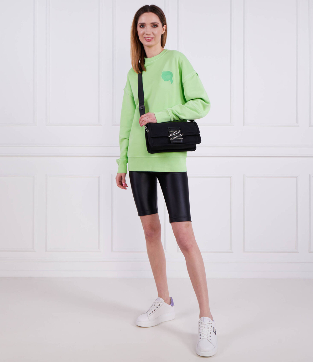 Худи ikonik 2.0 tonal Karl Lagerfeld - зеленый(231W1817)