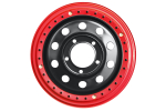 Диск усиленный Toyota Land Cruiser 100 стальной черный 5x150 8xR16 d113 ET-14 с бедлоком (красный)