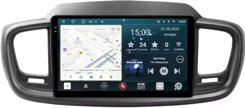 Магнитола для KIA Sorento Prime 2015+ (UM) - RedPower 242 Android 10, Быстрая, QLED+2K, CarPlay, SIM-слот