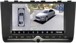 Магнитола для Hyundai Creta 2 2021-2022, Solaris HC 2024+ (поддержка штатной КЗВ, рамка с крутилкой) - Teyes CC3-2K-360 монитор 9.5" 2K QLED на Android 10, Быстрая, CarPlay, 4G SIM-слот, 4 камеры в комплекте