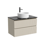 Тумба подвесная Sancos Snob T, Beige Soft 790х445х500, под столешницу с отверстием под смеситель, цвет Black Sky, арт. SNT80CE