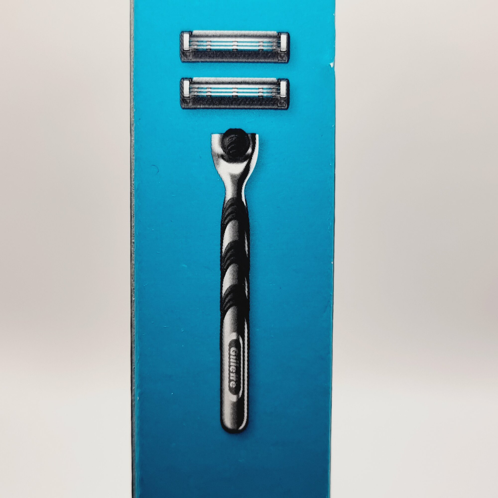 Бритвенный станок  с двумя кассетами Gillette  Mach3 Charcoal  1 шт (Польша)