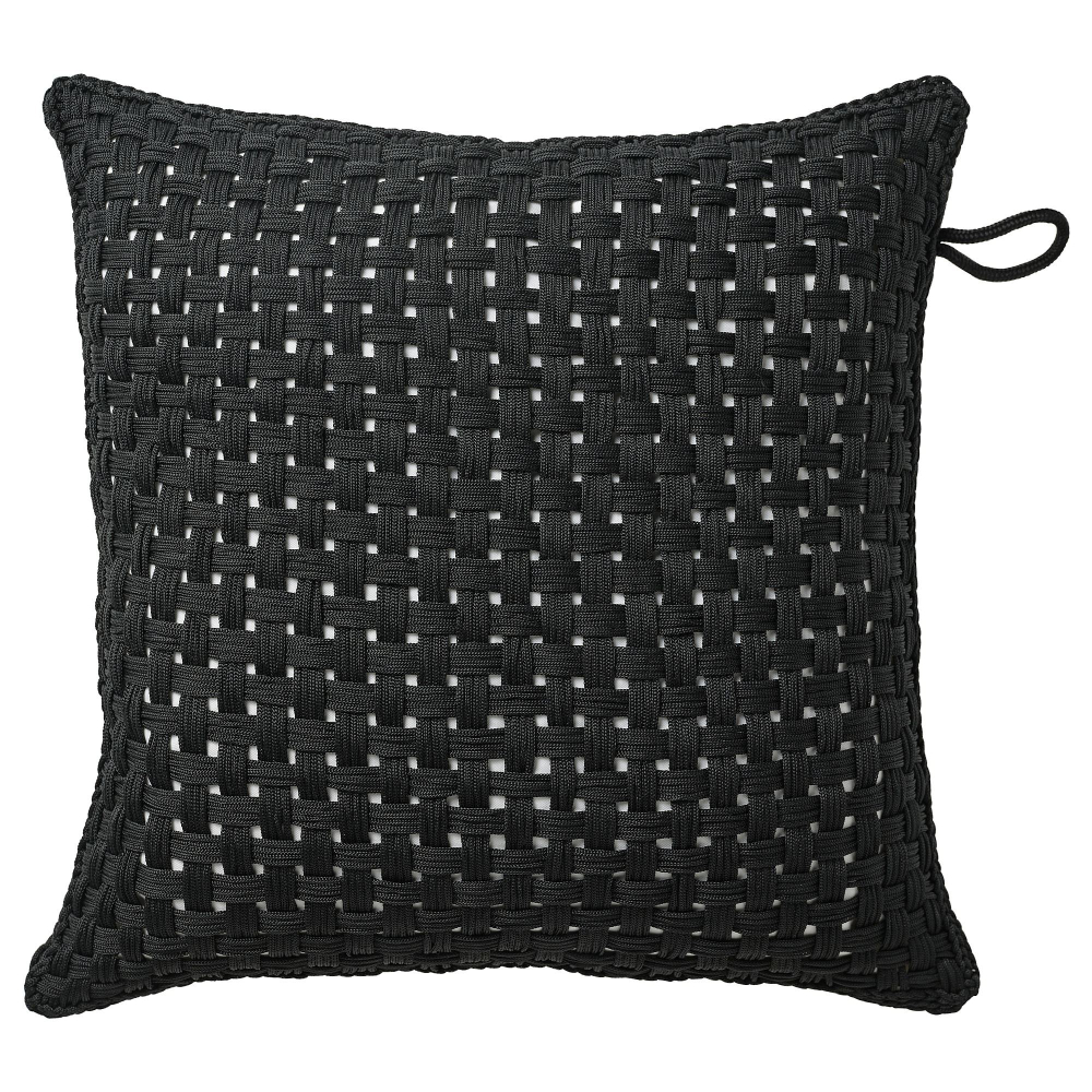 Чехол на подушку IKEA TOFTO (ТОФТО), Черный, 50x50 см