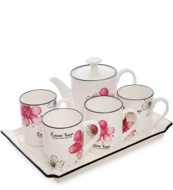 MUG-304 Чайный набор на 4 персоны «Цветок элегантности»