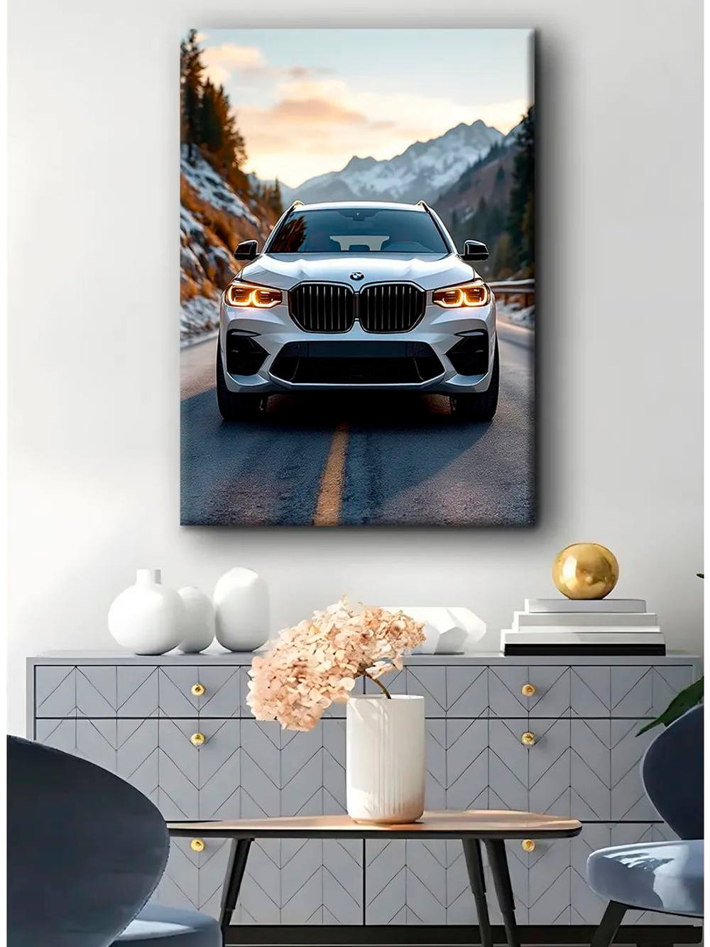 Картина "BMW M850", галерейная 50х70см 1шт.