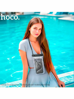 Чехол Hoco HX52, водонепроницаемый, полиуретан, пластик, прозрачный, чёрный
